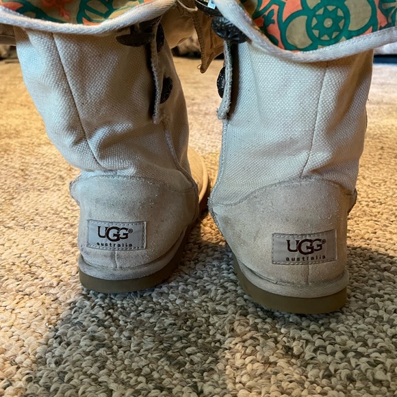 Womens UGG boots winter lined canvas outside size 7 - Picture 3 of 7